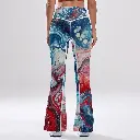 Puerto Rician High-rise Bell-bottoms Yoga Pants2.webp