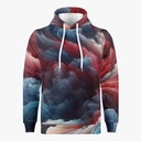 Smokey Red White and Blue Hoodie