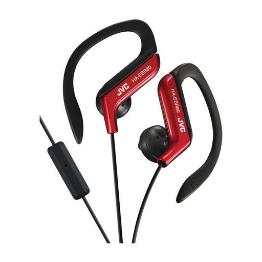 JVC HAEBR80R In-Ear Sports Headphones with Microphone & Remote (Red)